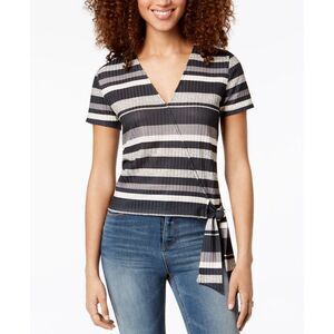 Self Esteem Juniors Striped Wrap Top